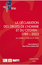 La declaration des droits du 26 aout 1789 a l'aube du xxie siecle : entre espoir d'eternite et risque et rupture