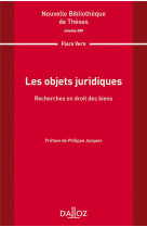 Les objets juridiques  -  recherche en droit des biens