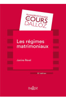 Les regimes matrimoniaux