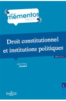 Droit constitutionnel et institutions politiques