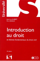 Introduction au droit et themes fondamentaux du droit civil (18e edition)