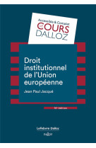 Droit institutionnel de l'union europeenne