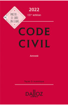 Code civil 2022, annote. 121e ed.