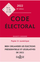 Code electoral, annote (edition 2022)