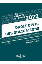 Annales droit civil des obligations 2022 - methodologie #038; sujets corriges