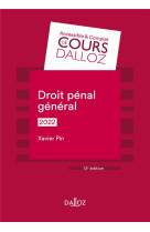 Droit penal general (edition 2022)