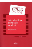 Introduction generale au droit. 14e ed.