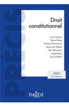 Droit constitutionnel (edition 2022)