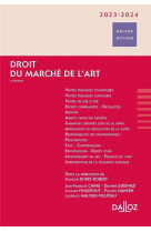 Droit du marche de l'art 2024/2025 8ed