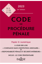 Code de procedure penale annote (edition 2023)