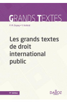 Les grands textes de droit international public 11ed