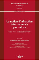 La notion d'infraction internationale par nature