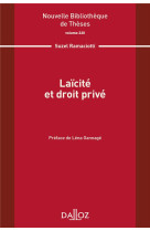 Laicite et droit prive