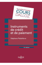 Instruments de paiement et de credit (12e edition)