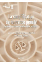 La simplification de la justice penale : derriere la promesse, quelle realite juridique ?