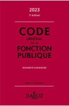 Code general de la fonction publique 2023 2ed - annote et commente