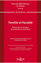 Nouvelle bibliotheque de theses - volume 225 famille et fiscalite