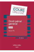 Droit penal general 2024 15ed