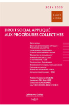 Droit social applique aux procedures collectives