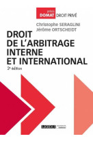 Droit de l'arbitrage interne et international