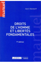 Droits de l'homme et libertes fondamentales