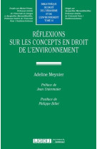 Reflexions sur les concepts en droit de l'environnement