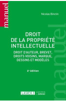 Droit de la propriete intellectuelle (6e edition)