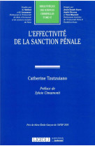 L'effectivite de la sanction penale