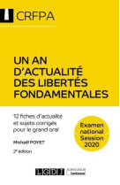 Un an d'actualite des libertes fondamentales  -  crfpa examen national session 2020