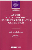 Le conflit ne de la chronologie des operations de liquidation des actifs isoles