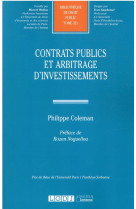 Contrats publics et arbitrage d'investissements