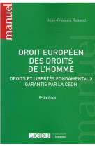 Droit europeen des droits de l'homme (9e edition)