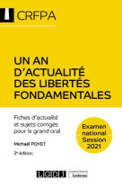 Un an d'actualite des libertes fondamentales - crfpa - examen national session 2021 - fiches d'actua