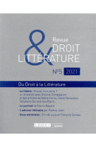 Revue droit et litterature n.5  -  du droit a la litterature