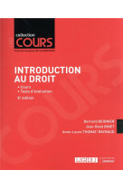 Introduction au droit - cours - tests d'evaluation