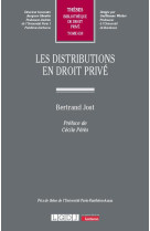 Les distributions en droit prive