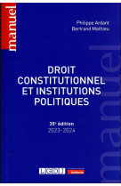 Droit constitutionnel et institutions politiques