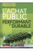 Initiation a l'achat public performant et durable