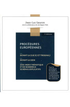 Procedures europeennes (5e edition)