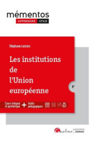 Les institutions de l'union europeenne (8e edition)