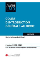 Cours d'introduction generale au droit