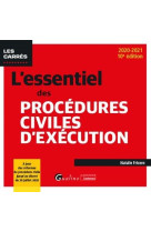 L'essentiel des procedures civiles d'execution (edition 2020/2021)