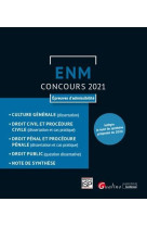 Enm : epreuves d'admissibilite  -  ouvrage conforme au concours 2021 (4e edition)