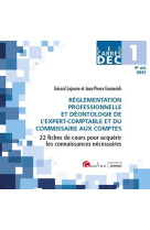 Dec 1  -  reglementation professionnelle et deontologie de l'expert-comptable et du commissaire aux comptes (edition 2021)