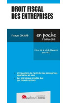 Droit fiscal des entreprises (3e edition)