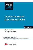 Cours de droit des obligations (edition 2021/2022)