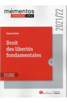 Droit des libertes fondamentales (edition 2021/2022)