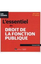 L'essentiel du droit de la fonction publique (15e edition)