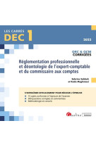 Dec 1 - qrc et qcm corrigees - reglementation professionnelle et deontologie de l'expert-comptable e