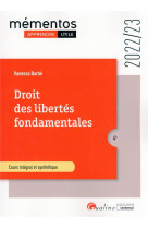 Droit des libertes fondamentales - cours integral et synthetique